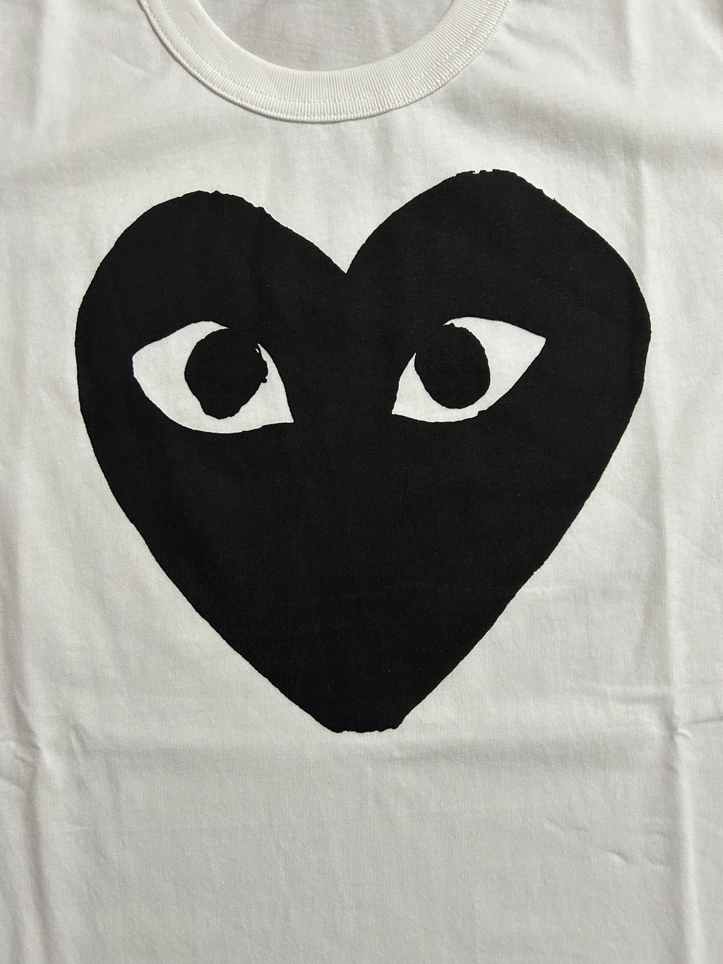 Comme des Garçons PLAY Kids Big Heart Logo T-Shirt 'White'