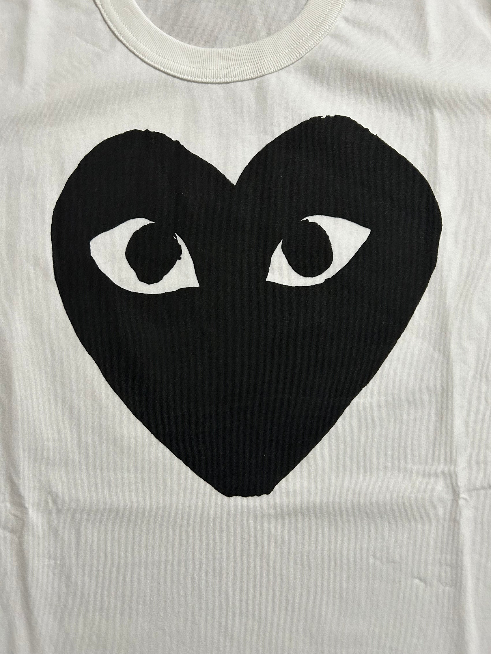 Comme des Garçons PLAY Kids Big Heart Logo T-Shirt 'White'