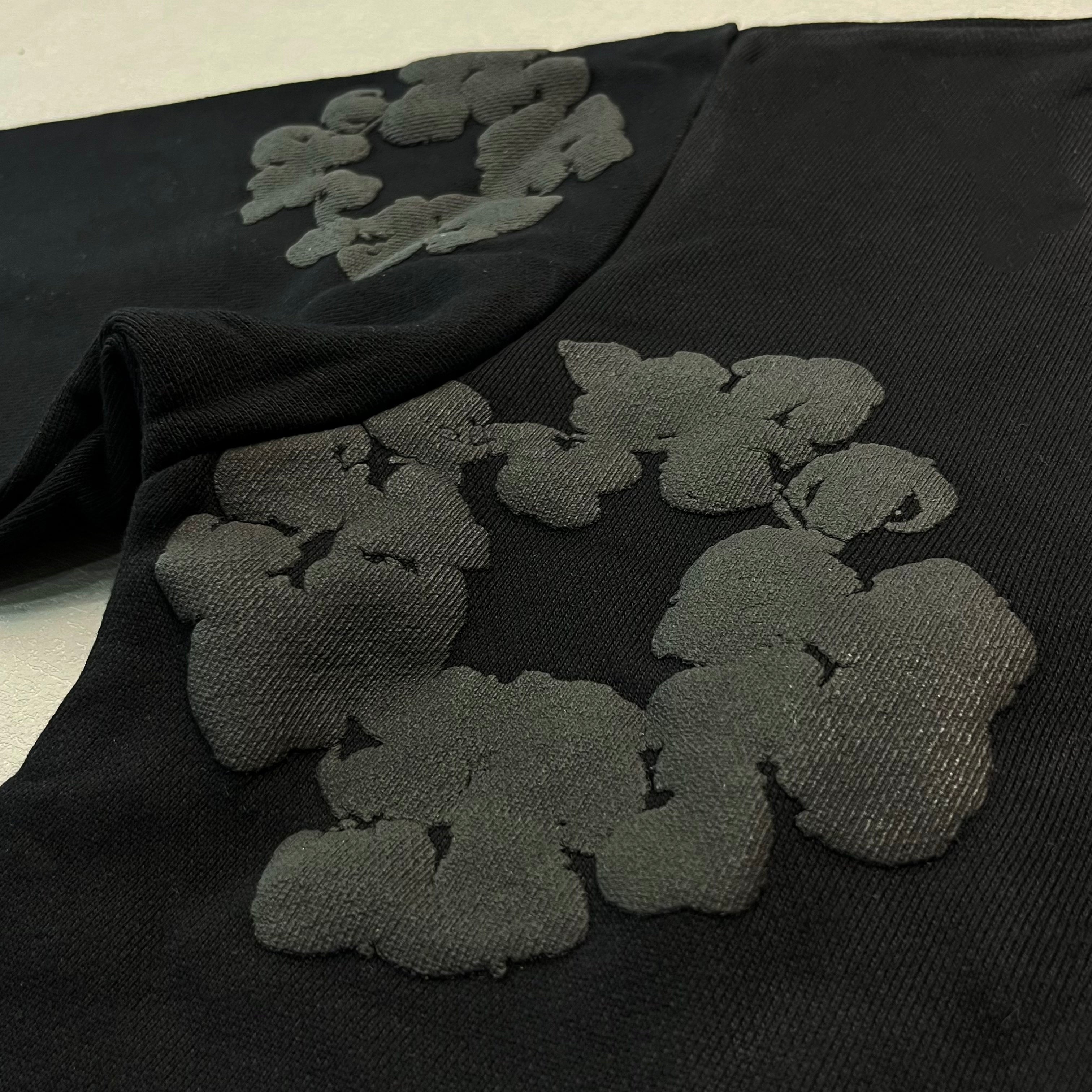 Denim Tears Mono Wreath Hoodie 'Black'