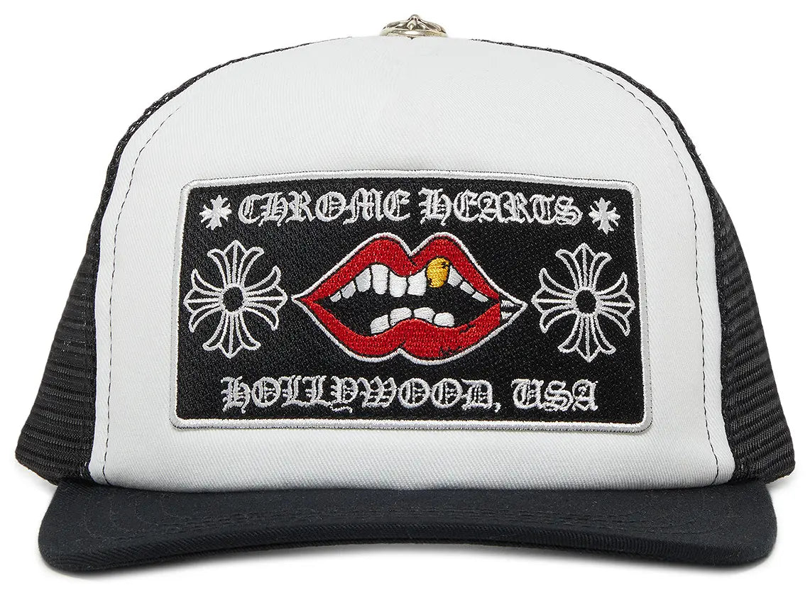 Chrome Hearts Chomper Hollywood Trucker Hat 'Black/White'