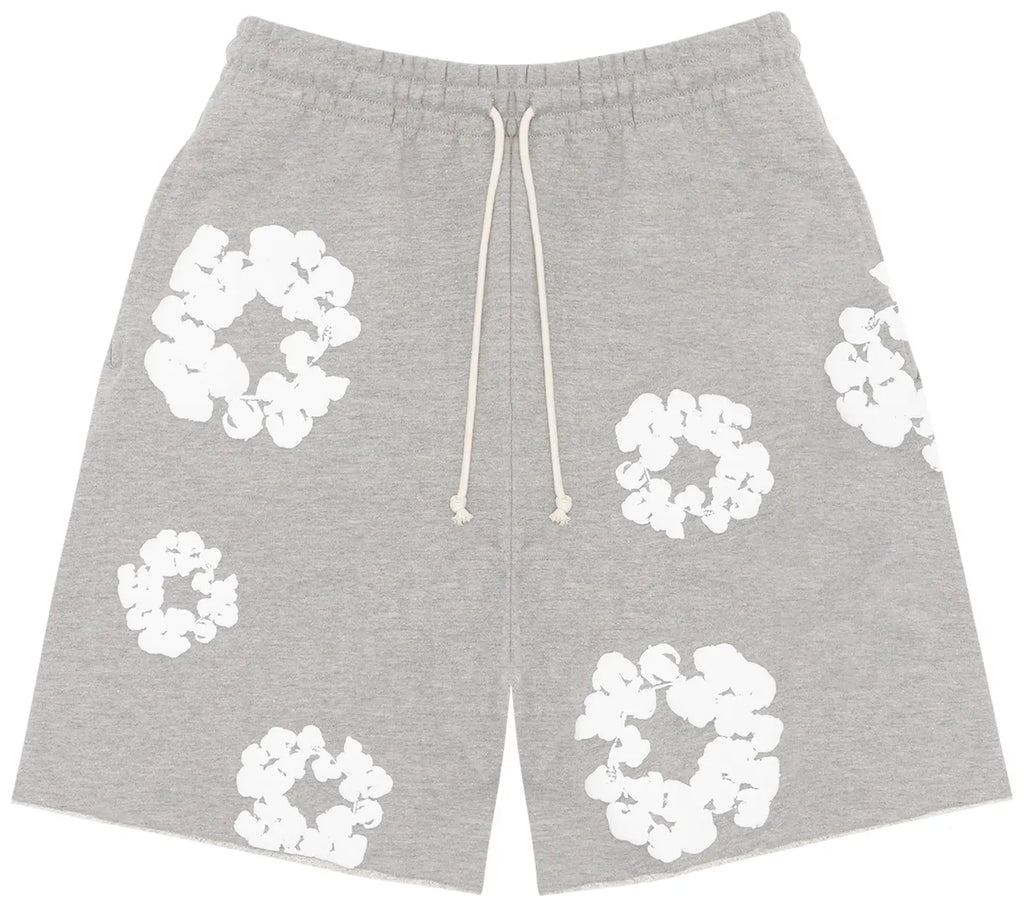 Denim Tears The Cotton Wreath Shorts 'Grey'