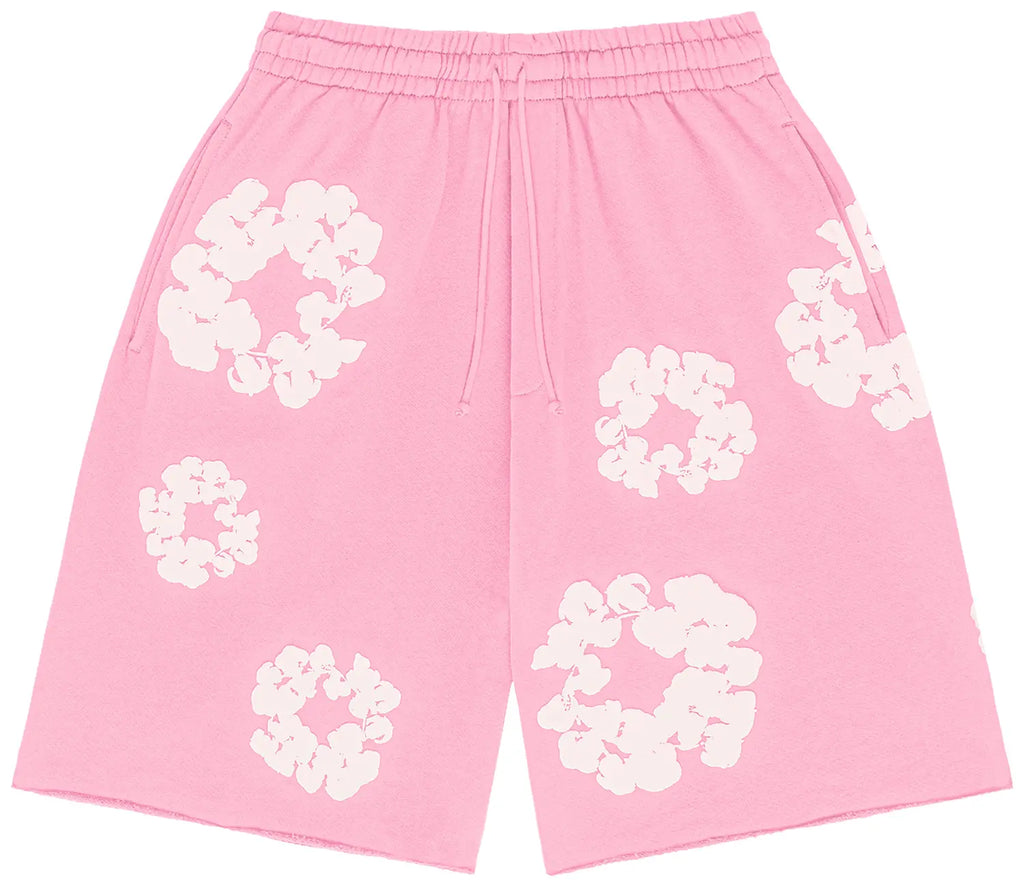 Denim Tears The Cotton Wreath Shorts 'Pink'