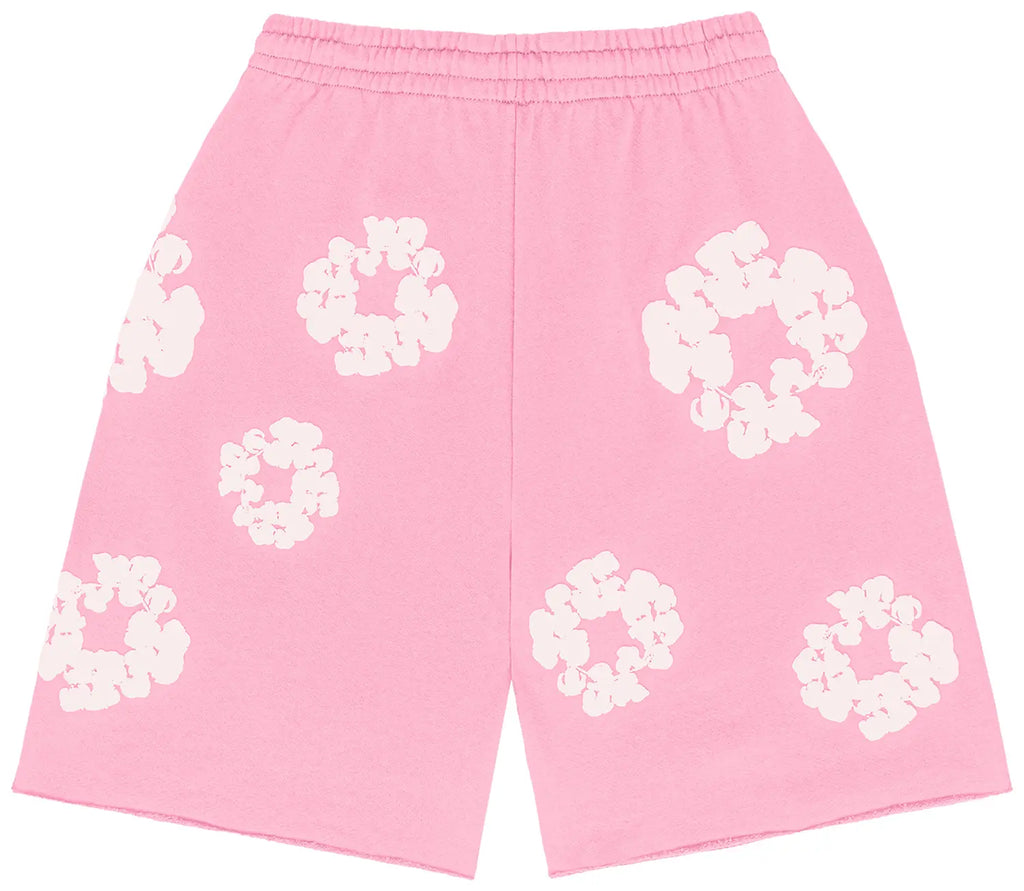 Denim Tears The Cotton Wreath Shorts 'Pink'