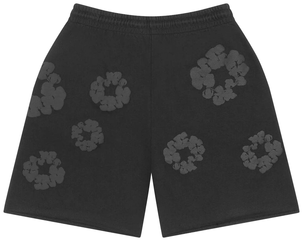 Denim Tears Mono Wreath Sweatshorts 'Black'