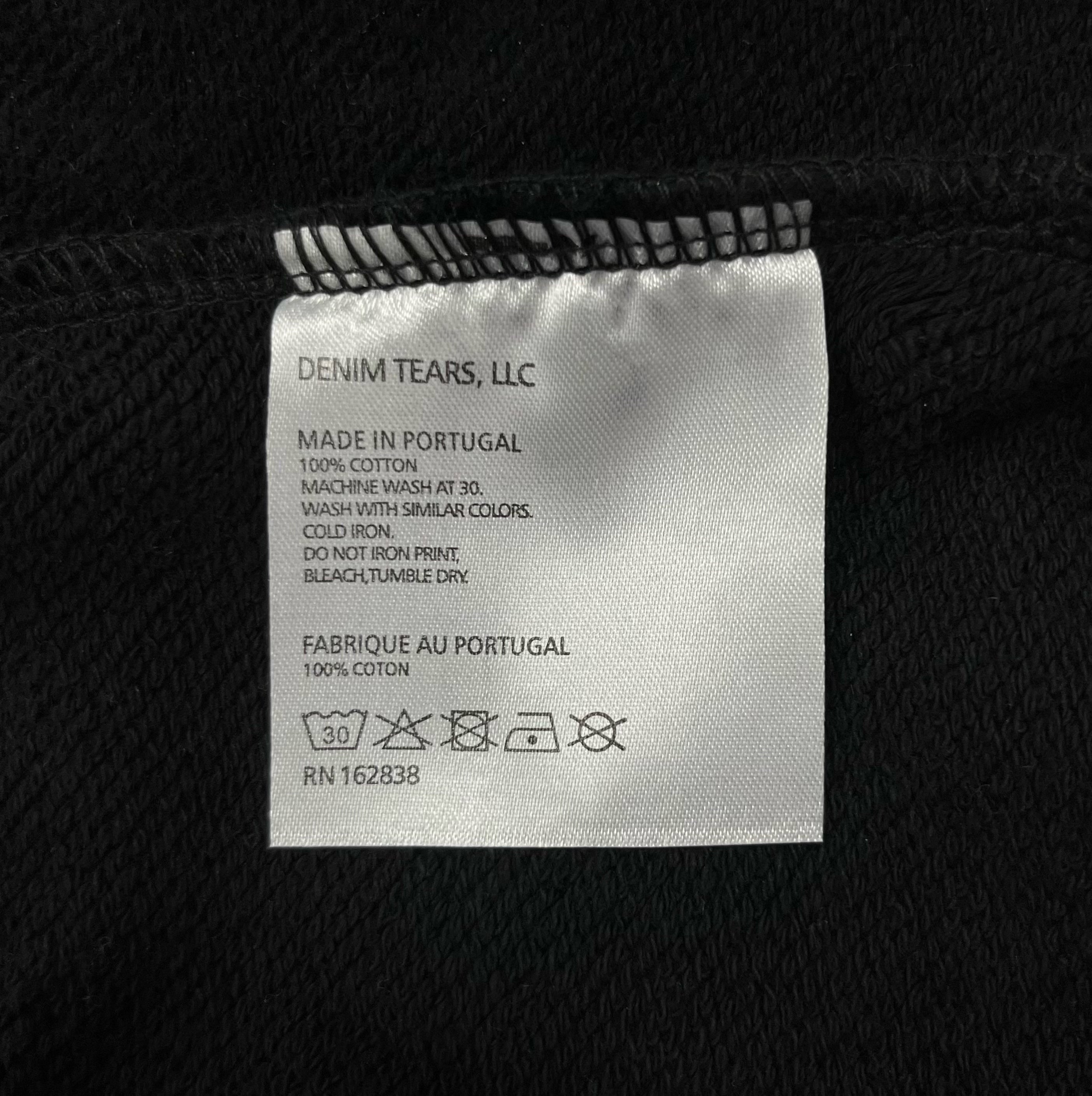 Denim Tears Mono Wreath Hoodie 'Black'