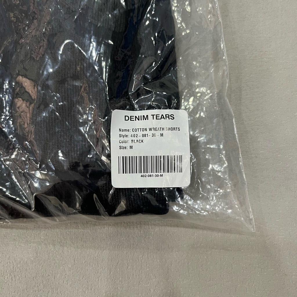 Denim Tears Mono Wreath Sweatshorts 'Black'