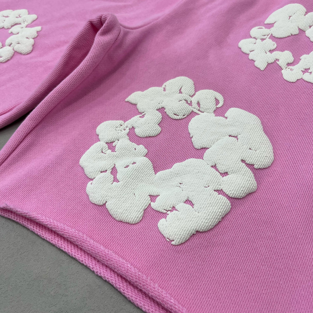 Denim Tears The Cotton Wreath Shorts 'Pink'