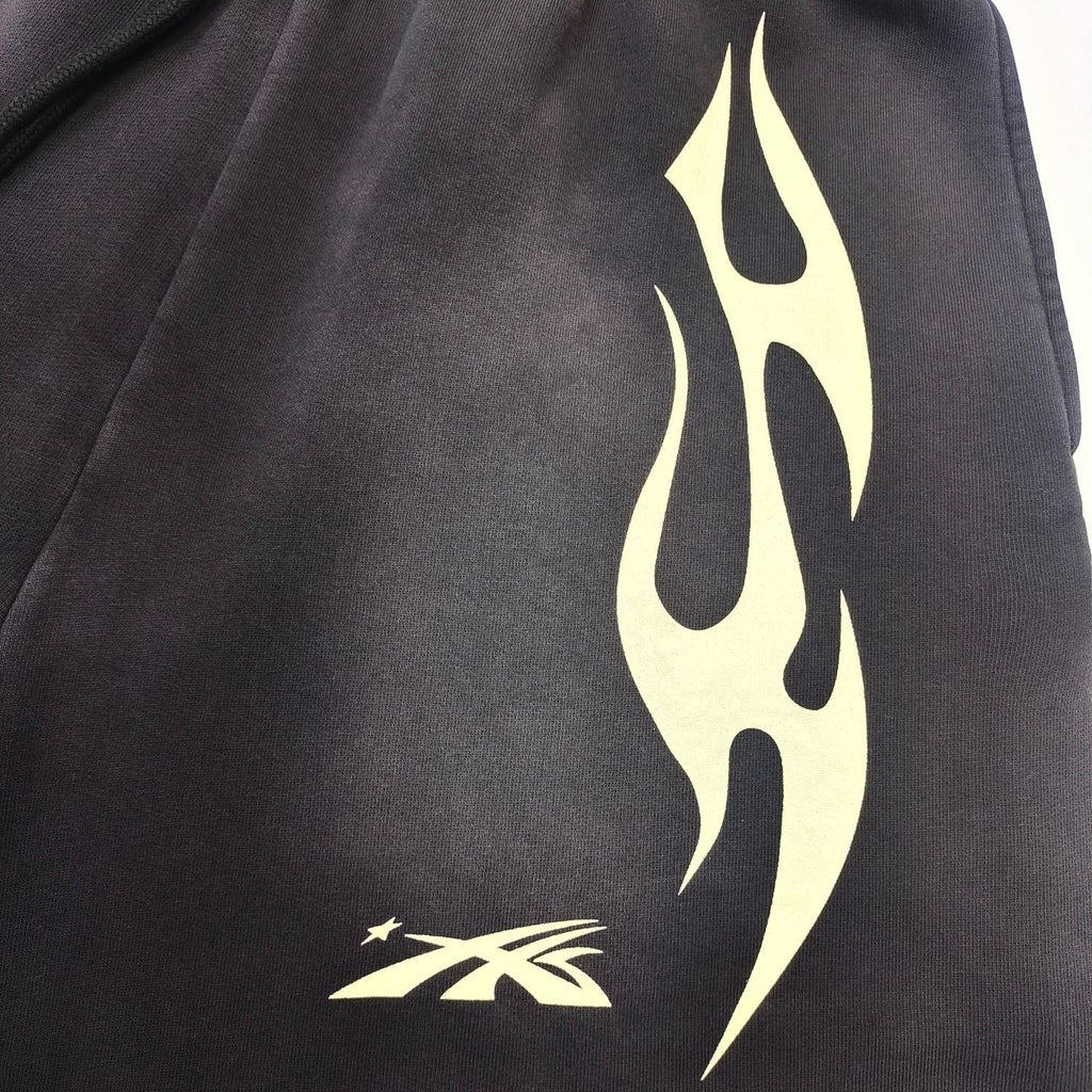 Hellstar Flame Shorts 'White'