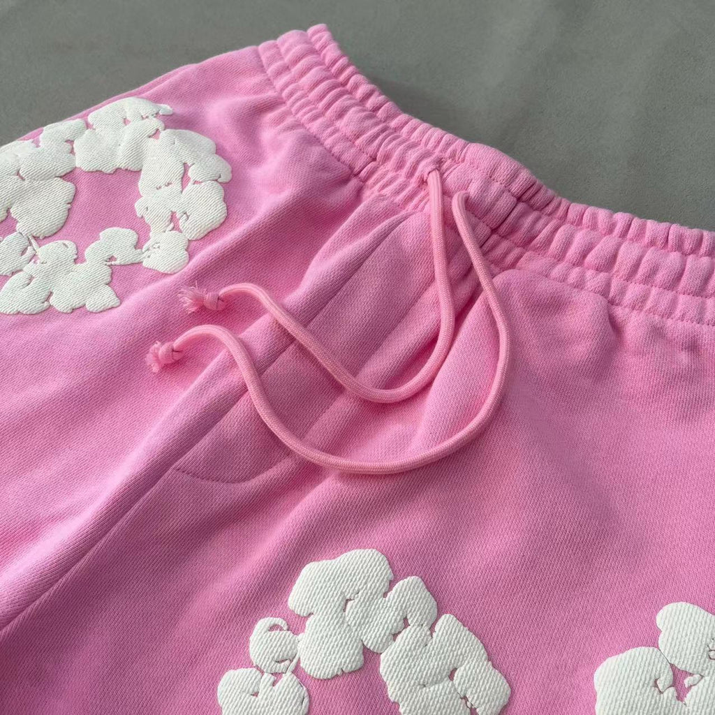 Denim Tears The Cotton Wreath Shorts 'Pink'