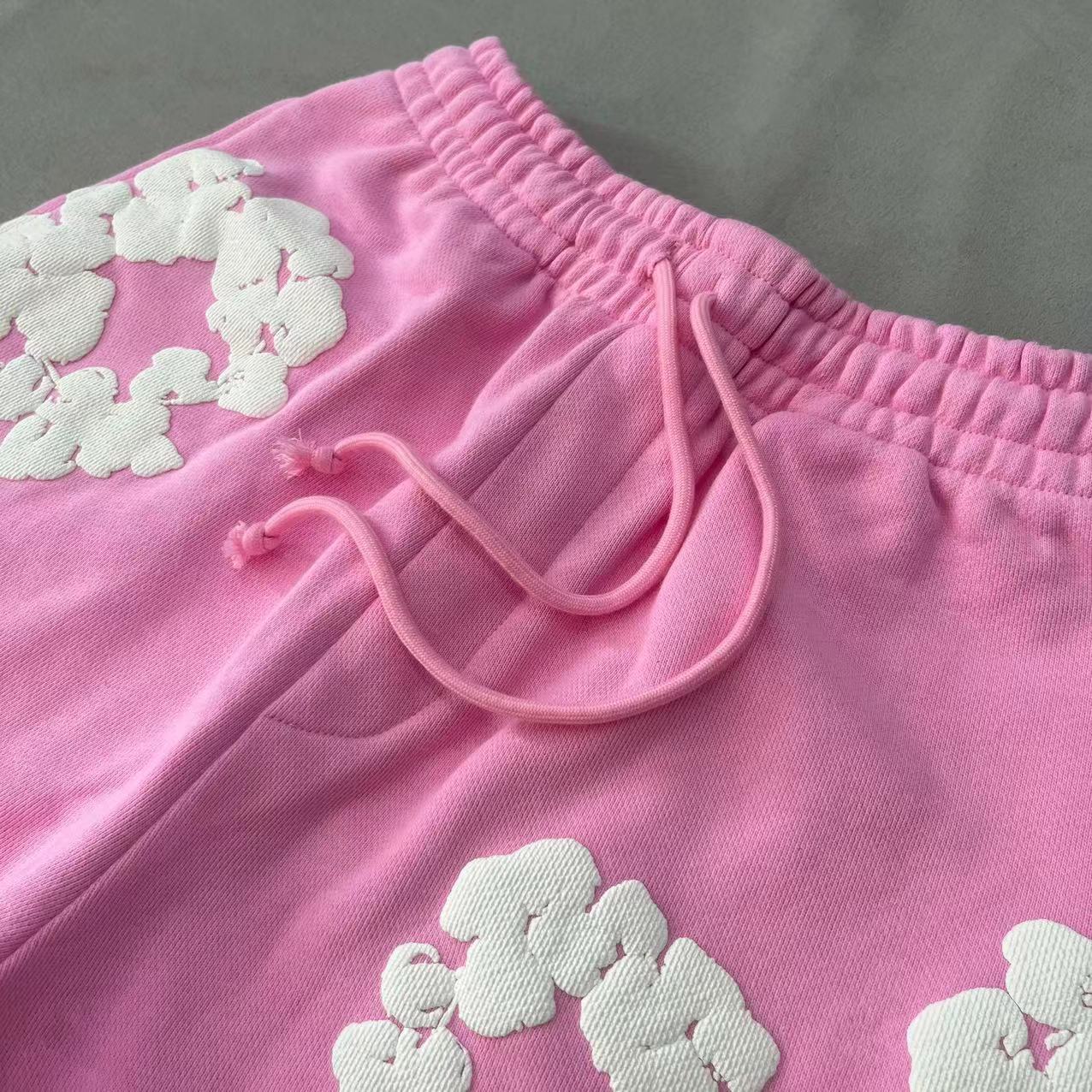 Denim Tears The Cotton Wreath Shorts 'Pink'