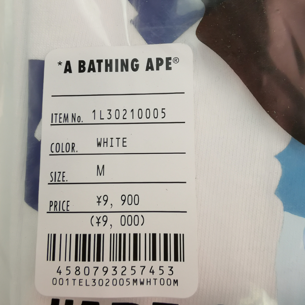 BAPE ABC Camo By Bathing Ape Tee 'White Blue'