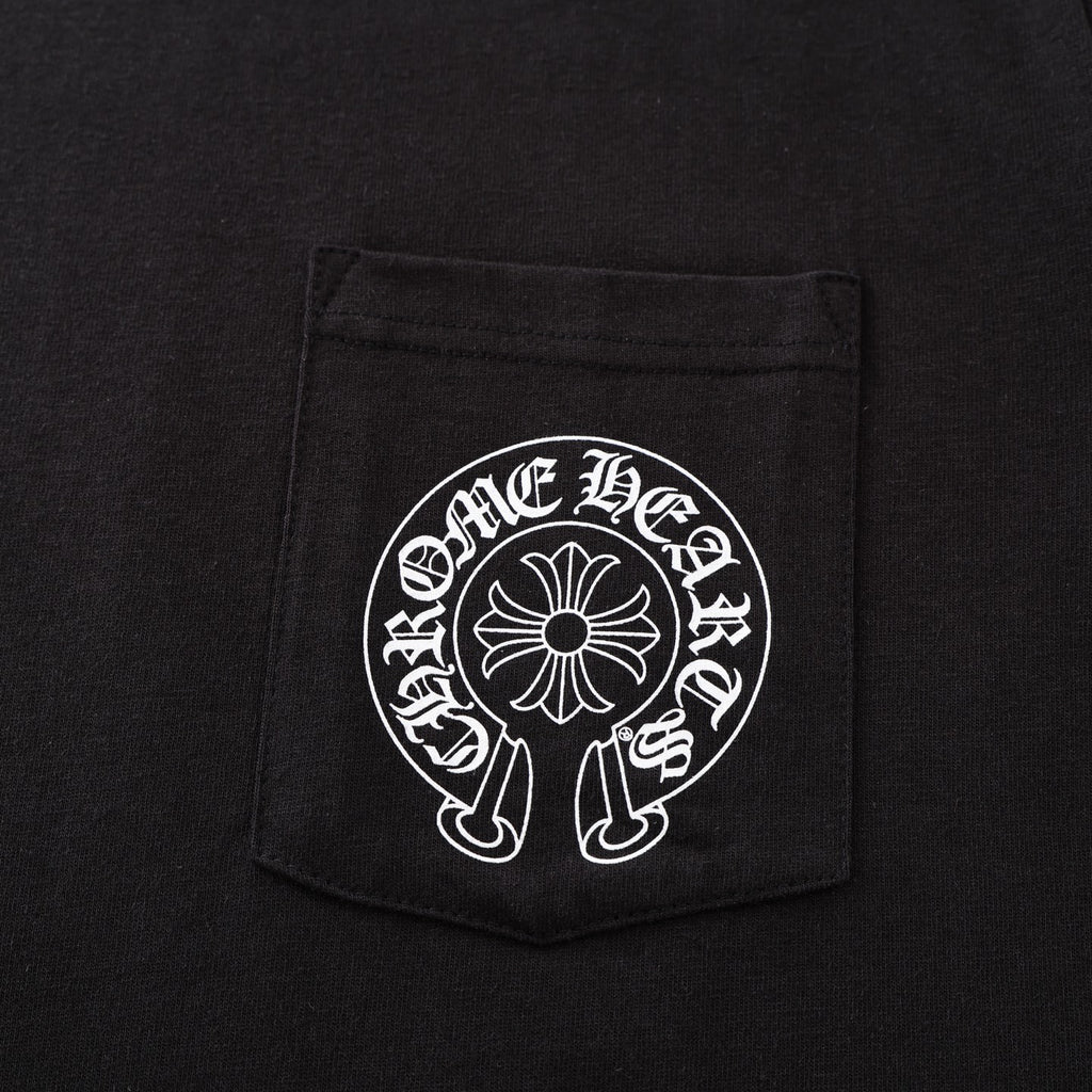 Chrome Hearts Horseshoe Logo Pocket T-Shirt 'Black'