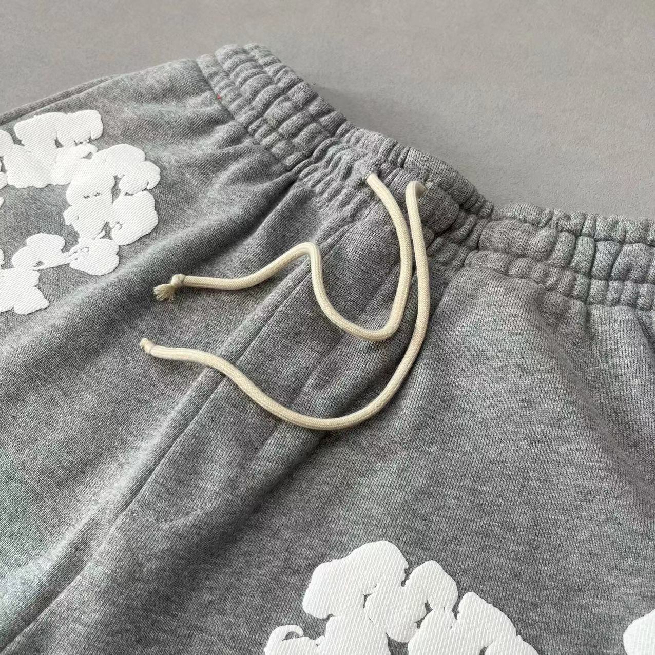 Denim Tears The Cotton Wreath Shorts 'Grey'