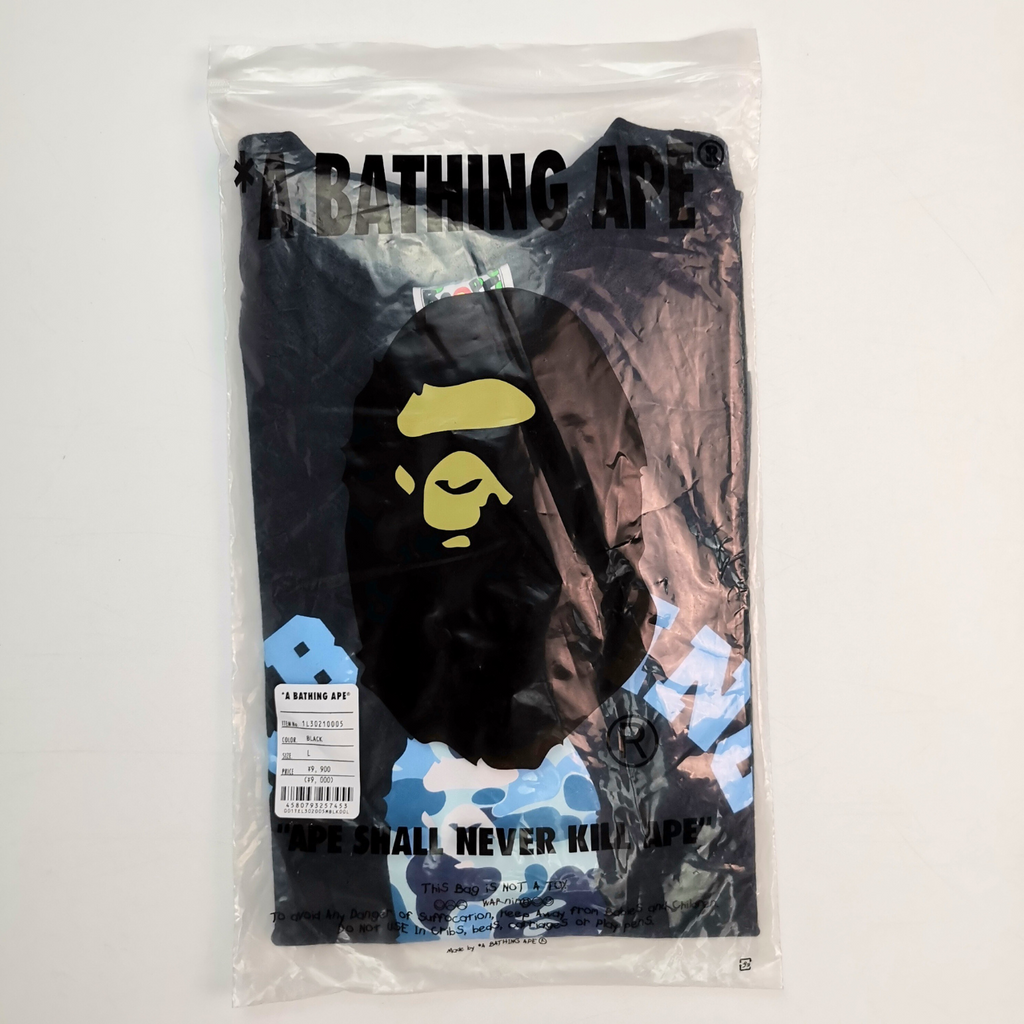 BAPE ABC Camo College Tee 'Black/Blue'